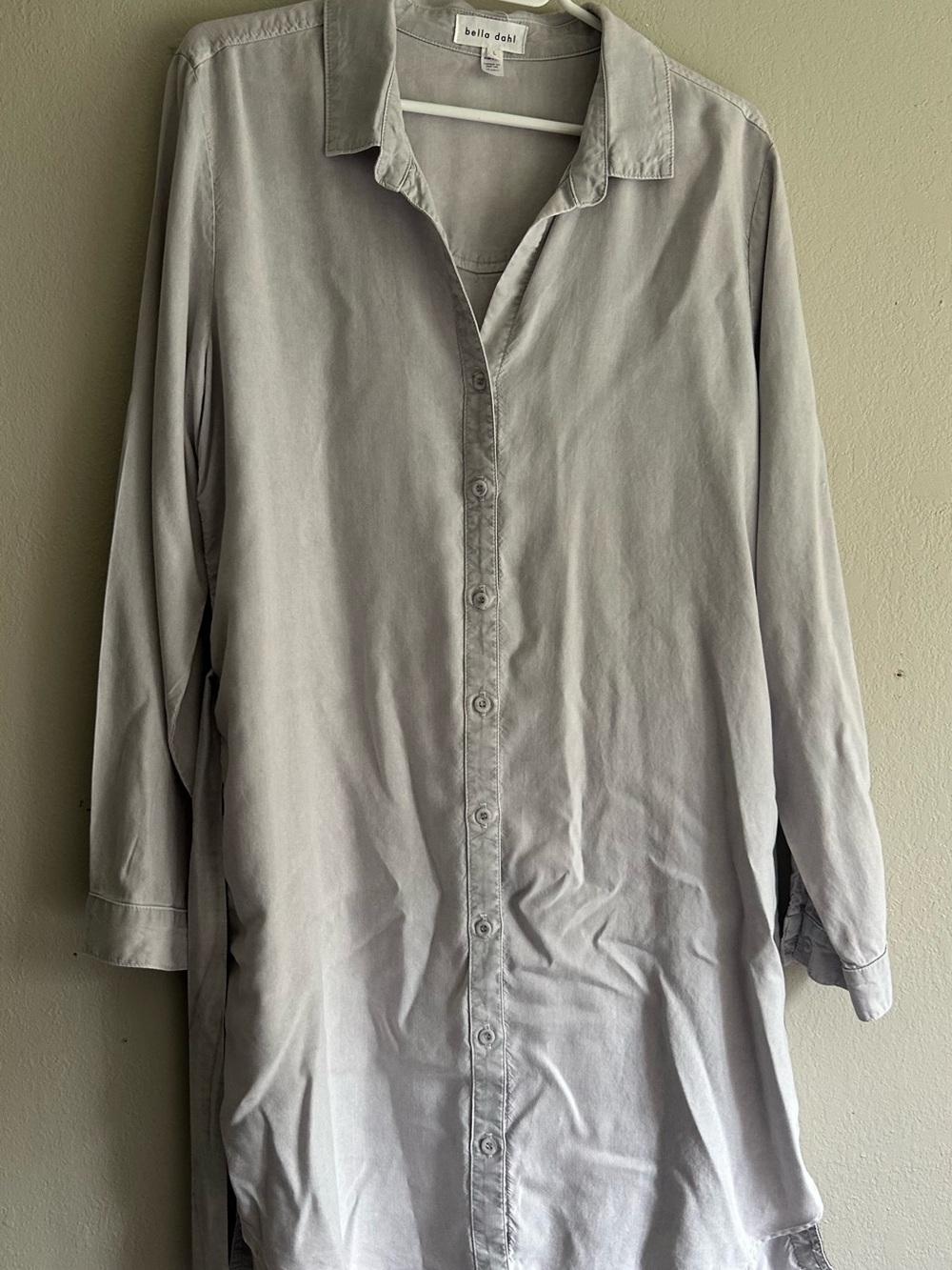 belle dahl Light Gray Button-Up